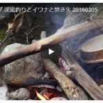 ソロキャンプ動画(渓流釣りとイワナ、焚火)